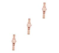 GALPADA 3pcs Delicate Watch for Women Strap Elegant Casual for Everyday Wear for Daughters and Friends