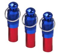 GALPADA 3pcs Dog Id Tag Tube Pet Brass Tag Anti-Rust Brass 1.30x0.39x0.31in Key Chain DIY for Kitten Cat