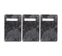 GALPADA 3pcs Electric Guitar Back Plate Tremolo Cavity Cover with 6 Holes, Plastic and Metal Material, Rounded Edge Design, Universal Compatibility, Reduces Wear, Suitable for Musical