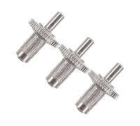 GALPADA 3pcs Electric Guitar Bridge Studs Threaded Mounting Inserts Replacement Parts Metal Screws Compatible with Various Electric Guitar Models Chrome Finish