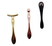 GALPADA 3Pcs Eye Cream Applicator Eye Massage Spoon Tool for Makeup Facial Mask Application Compact and Lightweight for Travel Skincare Routine Reduces Waste