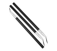 GALPADA 3pcs Eye Makeup Brush Set for Precise Eyeliner and Lip Liner Application Angled Brush Head and Long Handle Design, Plastic Material, Comfortable Grip, Resistant to Shedding,