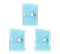 GALPADA 3pcs Fashion Hologram Transparent Card Holder Organizer Slot Holographic Wallet for Travel Sports Shopping Stylish Slim Design Clear Finish