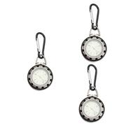 GALPADA 3pcs Fob Watch Mountaineering Clip Design Quartz Watch Luminous for Backpacker Wathch Lover