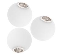 GALPADA 3pcs Frosted Glass Lamp Shades with G9 Base, Sturdy Round Globe Replacement Light Globes for Ceiling or Pendant Lamps, 9cm Diameter, Minimizing Shadows, for Hotels and Living Room