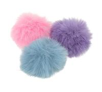 GALPADA 3pcs Furry Microphone Wind Cover Plush Windscreen for Lavalier Mics Wind Noise Reduction for Outdoor Interviews Live Streaming Easy Clip Design