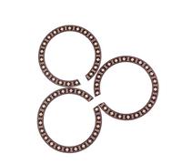 GALPADA 3pcs Guitar Sound Hole Rosette Wooden Acoustic Guitar Durable High Grade Material Unique Design Black