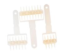 GALPADA 3pcs Handheld Pizza Dough Roller Plastic Bread Dough Docker Tool with Spikes for Baking Cookies Pies Pastries Versatile Kitchen Essential for Creative Bakers