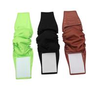 GALPADA 3pcs Male Dog Belly Bands Waist Washable Reusable Comfortable Fit for Small Dogs for Use Leak Prevention Design for Travel and Everyday Scenarios