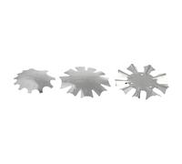 GALPADA 3pcs Manicure Trimmer Stencil Templates for DIY Nail Art Stainless Steel Nail Art Plate Module with Silver B C Patterns Reusable French Tip Line Tool for Salons and Personal Use