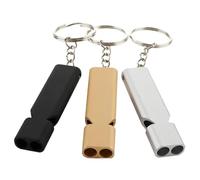 GALPADA 3pcs Metal Bird Whistle for Pigeons Training with Keychain Design | One-piece Stainless Build, Polished Burr-free Finish, Precise Airflow Channel, for Poultry Areas and Handling