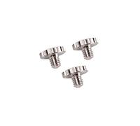 GALPADA 3pcs Metal Trumpet Slide Finger Ring Screws Replacement Brass Instrument Fixing Accessories Lightweight for Repair and Maintenance Silver