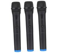 GALPADA 3Pcs Microphone Simulation Props Durable for Stage Performances Parties Cosplay for Role Playing as Singers Hosts Reporters for School Events