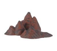 GALPADA 3pcs Mini Ceramic Mountain Decor for Aquarium and Zen Garden, Stable Base for Moss and Fairy Garden Decorations, Sturdy Low-maintenance Oriental Style Rockery Ornament