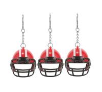 GALPADA 3pcs Mini Helmet Keychain Enamel Football Hockey Rugby Charm Pendants for Backpacks Sports Accessories Lightweight Portable Authentic Sports Gear for Men