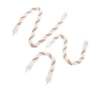 GALPADA 3pcs Natural Cotton Rope Perch for Birds U Shaped Climbing Stand Flexible Bendable Bird Cage Accessory for Parrots Lovebird Chewing and Resting