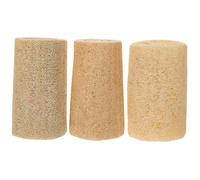 GALPADA 3pcs Natural Loofah Molar Slices for Hamsters Pet Chew Toys Care Playthings Reduce Loneliness Promote Healthy Teeth Essential Pet Accessories