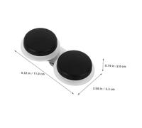GALPADA 3pcs Palette Cup with Lid for Artists Dual Port Design for Mixing and Cleaning Brushes Portable Paint Water Cup for Watercolor Gouache Acrylic Oil Painting