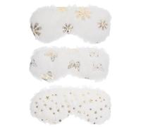 GALPADA 3pcs Plush Sleep Eye Mask Creative Eye Covers Release Stress Bring Good Sleep Lightweight Design for Take A Nap Suitable for People and Students