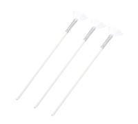 GALPADA 3pcs Professional Long Handle Fan Shape Facial Mask Brush Real Skin Care Diy