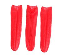 GALPADA 3pcs Realistic Red Fake Tongue Props Lightweight Stretchable Prank Accessories for Halloween Cosplay Stage Performances Reusable Horror Party Decorations