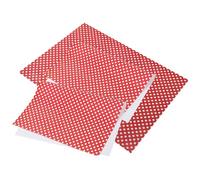 GALPADA 3Pcs Red Plaid Wrapping Paper 50X70Cm Polka Dot Pattern for Wedding Christmas Birthday Craft and Party Decoration