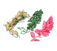 GALPADA 3pcs Reptiles Vine Spiral Vines Realistic Look Bendable Plastic 30cm Artificial Climbing Plants for Arboreal Reptiles Terrariums with Suction Cups for Pets and Lizards