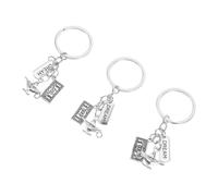 GALPADA 3pcs Retro Keychain Charms with Dream and Fortune Symbols Lightweight Bag Pendants for Handbags Wallets Travel and Daily Use Accessories