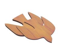 GALPADA 3pcs Rustic Wooden Dove Wall Art Hand Carved Pigeon Hanging Pendant Decorative Ornaments for Home Nursery School Wall Decor