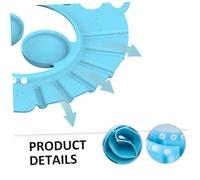 GALPADA 3pcs Shampoo Hat Adjustable EVA Bathing Ear Cap with Cartoon Patterns Protecting Eyes and Ears for Boys