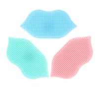 GALPADA 3Pcs Silicone Bath Scrubber Soft Face Brush Scalp Scrub Massager and Lip Exfoliator for Women’S Facial and Foot Care