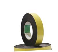 GALPADA 3pcs Single Sided EVA Sponge Tape Thick Adhesive Seal Strip Long Weatherproof Sticky Backed Foam for Doors Windows and Sealing Applications