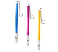 GALPADA 3pcs Slide Whistle with Smooth Abs and Zinc Alloy Material, Creative Lovely Appearance, Safe and Fun Musical Instrument