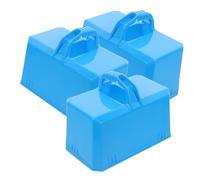 GALPADA 3pcs Snow Brick Mold Lightweight Plastic Castle Foundation DIY Sand Block Mold for Outdoor Fun Safe Smooth Edges Random Color