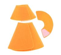 GALPADA 3pcs Soft Guinea Pig Cone Collar Anti-bite Breathable Recovery Circle for Small Pets Hamsters Squirrels and Chinchillas - Orange Small Medium Large Size for Lick Prevention