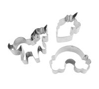 GALPADA 3pcs Stainless Steel Cloud Cookie Cutters Set for Biscuit Baking and Cutting Flour Tortilla, for Day and Christmas Day Baking Activities