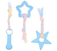 GALPADA 3pcs Tpr Dog Chew, Wear Resistant Interactive Molar | Lightweight Small Lovely Shape, Helps Reduce Boredom and Bad Behavior, for PET Play and Puppy Training