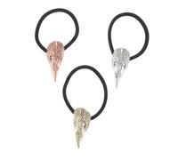 GALPADA 3pcs Viking Skull Hair Ties with Crow Head Elastic Ponytail Holders Lightweight Strong Hold Punk Hair Accessories for Halloween Parties Daily Wear