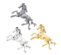 GALPADA 3pcs Vintage Enamel Chinese Zodiac Horse Brooch Retro Animal Lapel Pins with Strong Pin Mechanism for Men Women Backpacks Clothing Hats Motivational Success Jewelry Accessory