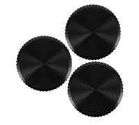 GALPADA 3pcs Volume Control Knob Accessory Bass Volume Knobs Guitar Metal Electric Guitar Parts Black