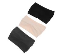 GALPADA 3pcs Wide Knotted Elastic Headbands for Women Non-slip Sport Hair Bands for Workout and Travel Lightweight Stretchy Turban Hair Wraps in Black and Gray