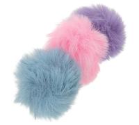 GALPADA 3pcs Windproof Microphone Covers with Plush Furry Material, Lightweight Lapel Mic Windscreens for 0.5-1.2cm Lavalier Microphones, for Outdoor Activities and Podcasting