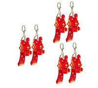 GALPADA 3sets Lovely Rabbit Keychain Bag Pendant Key Ring Bunny Charm Year of The Rabbit Pendant Stylish Keyring for Occasions 2pcs*3