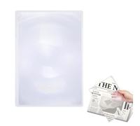 GALPADA 3X Magnifying Sheet for Reading A4 Full Page Magnifier for Seniors and Book Lovers Lightweight Card Magnifier for Writing Drawing and Outdoor Use