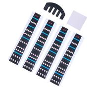 GALPADA 4/4 Violin Finger Guide and Notes Sticker Set Easy to Use Paper Fingerboard Markers with Practice Mute and Cloth Black Position Stickers That Leave No Damage Random Color