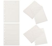 GALPADA 4 Books A6 Loose Leaf Planner Refills with Comprehensive Planning Modes and Premium Writing Experience, White Paper Inserts for Weekly and Monthly Planning in Meetings and Classes