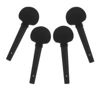 GALPADA 4 Pcs Imitation Ebony Cello Tuning Pegs Set, Black Sturdy Material, Stable Tuning Performance, for Learning and Performances