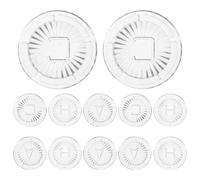 GALPADA 4 Pieces Hot Cold Faucet Index Caps Diverter Tap Handle Cover Buttons for Bathroom Kitchen Sink Temperature Indicator Labels Replacement for Vanity Faucet Handles