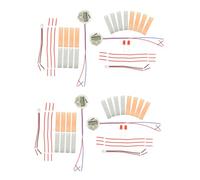 GALPADA 4 Sets Fruit Battery Science Experiment Kit for Educational Electrical Circuit DIY with Potato Orange Lemon Power Generation Electronic Clock Teaching Stem Physics for Students
