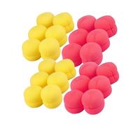 GALPADA 4 Sets Hair Curler Sponge Rollers Lightweight Mushroom Design Soft Curling Tool for Women Home Use with Red and